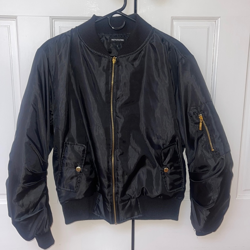 Black Bomber Coat